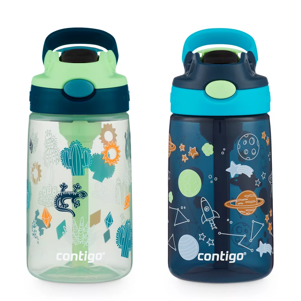 Contigo? Kids Water Bottle with Redesigned AUTOSPOUT? Straw, 14 oz, 2 pack - Image 5