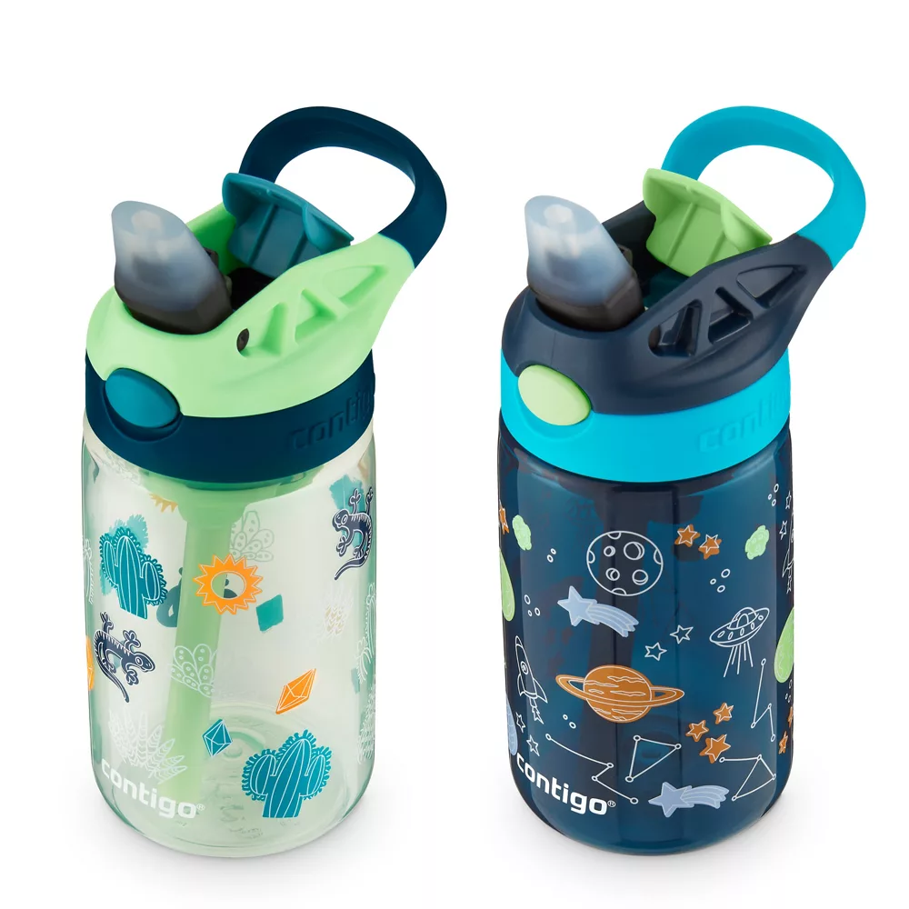 Contigo? Kids Water Bottle with Redesigned AUTOSPOUT? Straw, 14 oz, 2 pack - Image 6