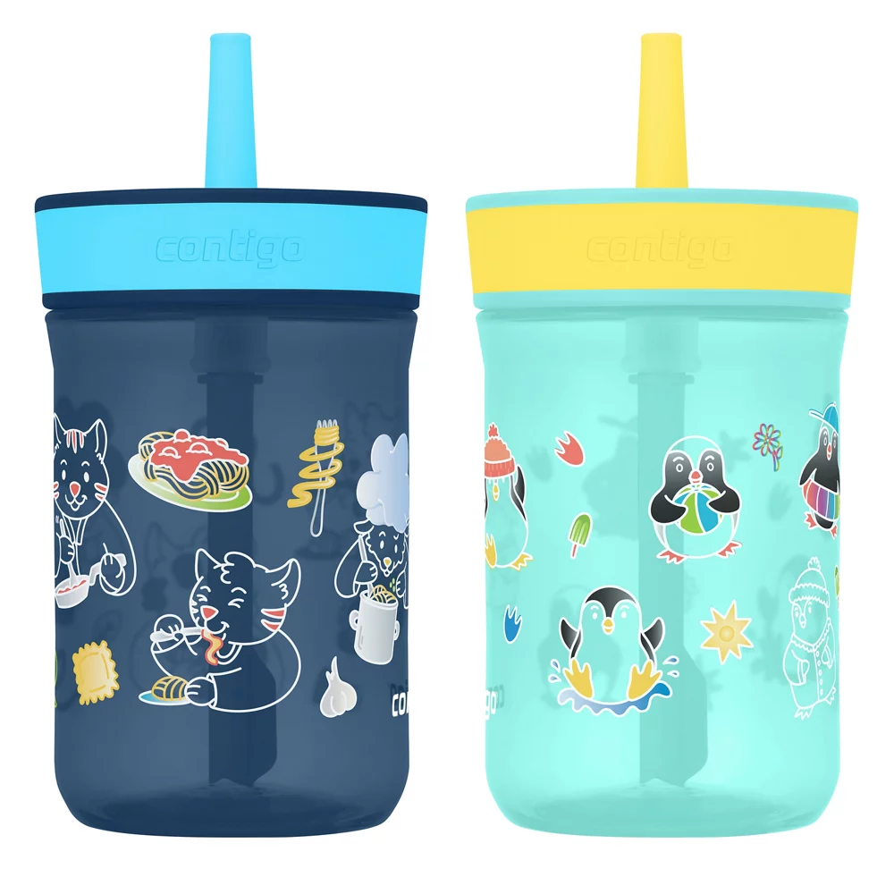 Kids?? Leighton Straw Tumbler with Spill-Proof Lid, 14oz - Image 2