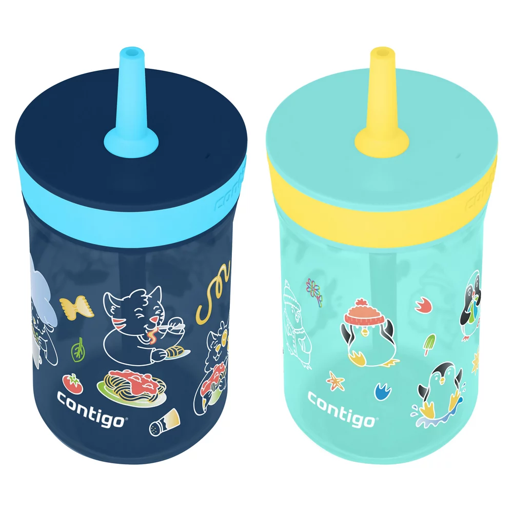Kids?? Leighton Straw Tumbler with Spill-Proof Lid, 14oz - Image 3