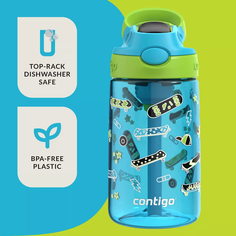 Contigo? Kids Water Bottle with Redesigned AUTOSPOUT? Straw, 14 oz - Image 16