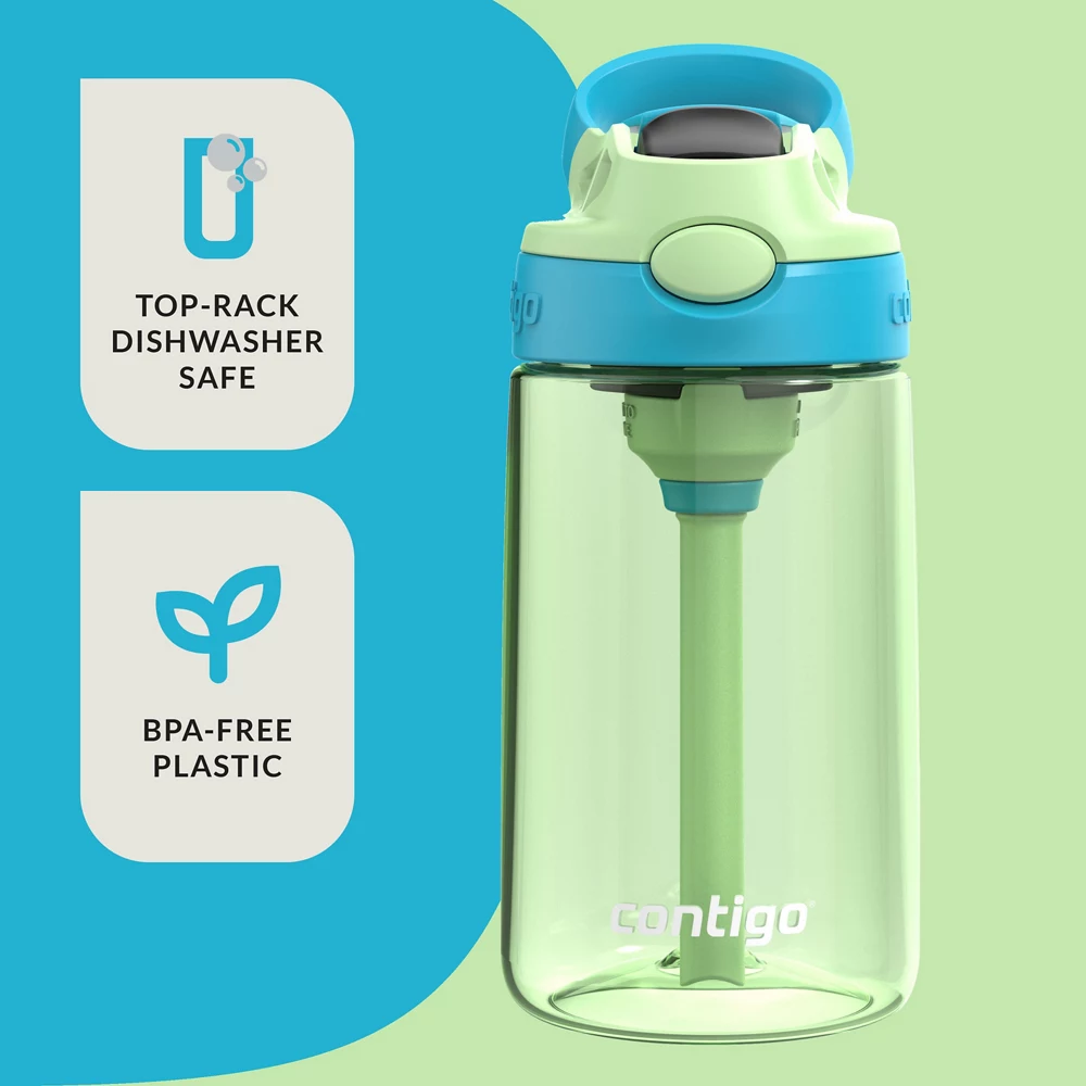 Contigo? Kids Water Bottle with Redesigned AUTOSPOUT? Straw, 14 oz - Image 4