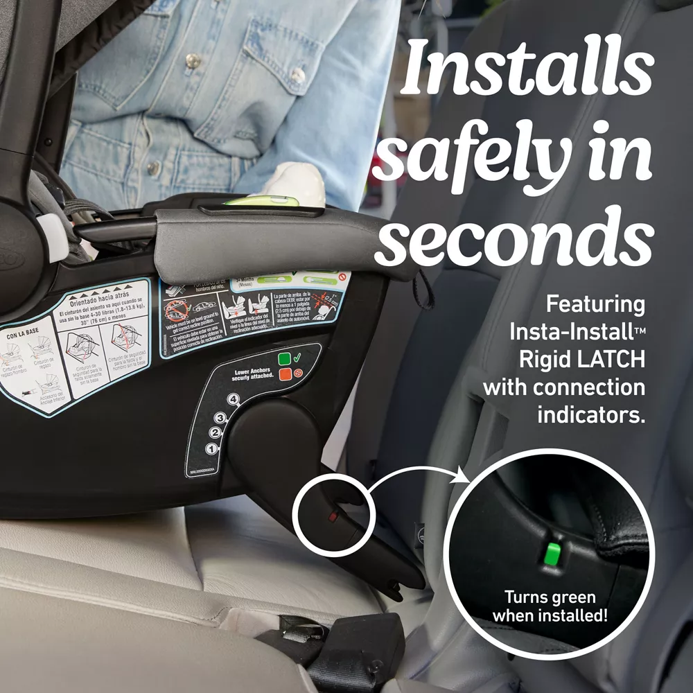GoMax? Baseless Infant Car Seat ft. Insta-Install? Rigid LATCH - Image 3
